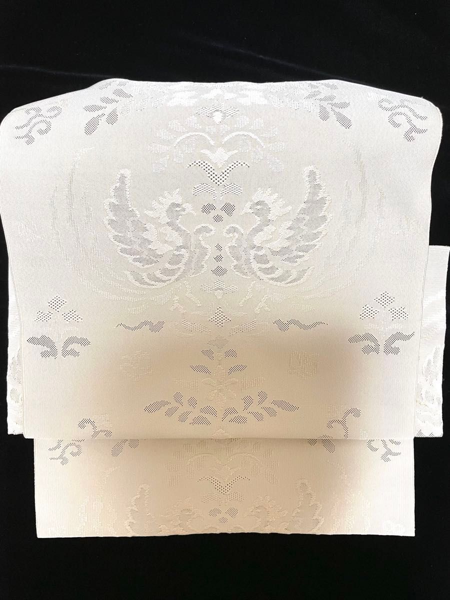 正絹 白地綴れ風 名古屋帯の作り帯｜Yahoo!フリマ（旧PayPayフリマ）