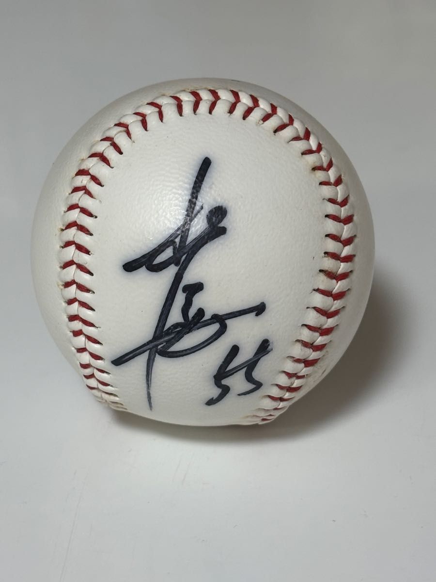 松井秀喜 55番 サイン 野球ボール ジャイアンツ 巨人 読売ジャイアンツ