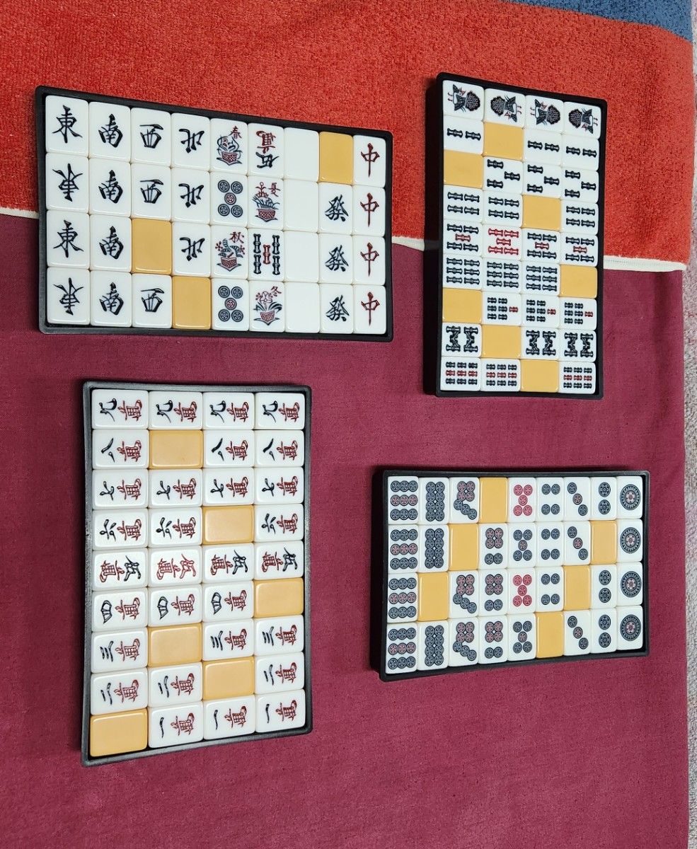 麻雀一式 マージャンパイ 点数棒 全部 set 麻雀セット 麻雀牌 点棒