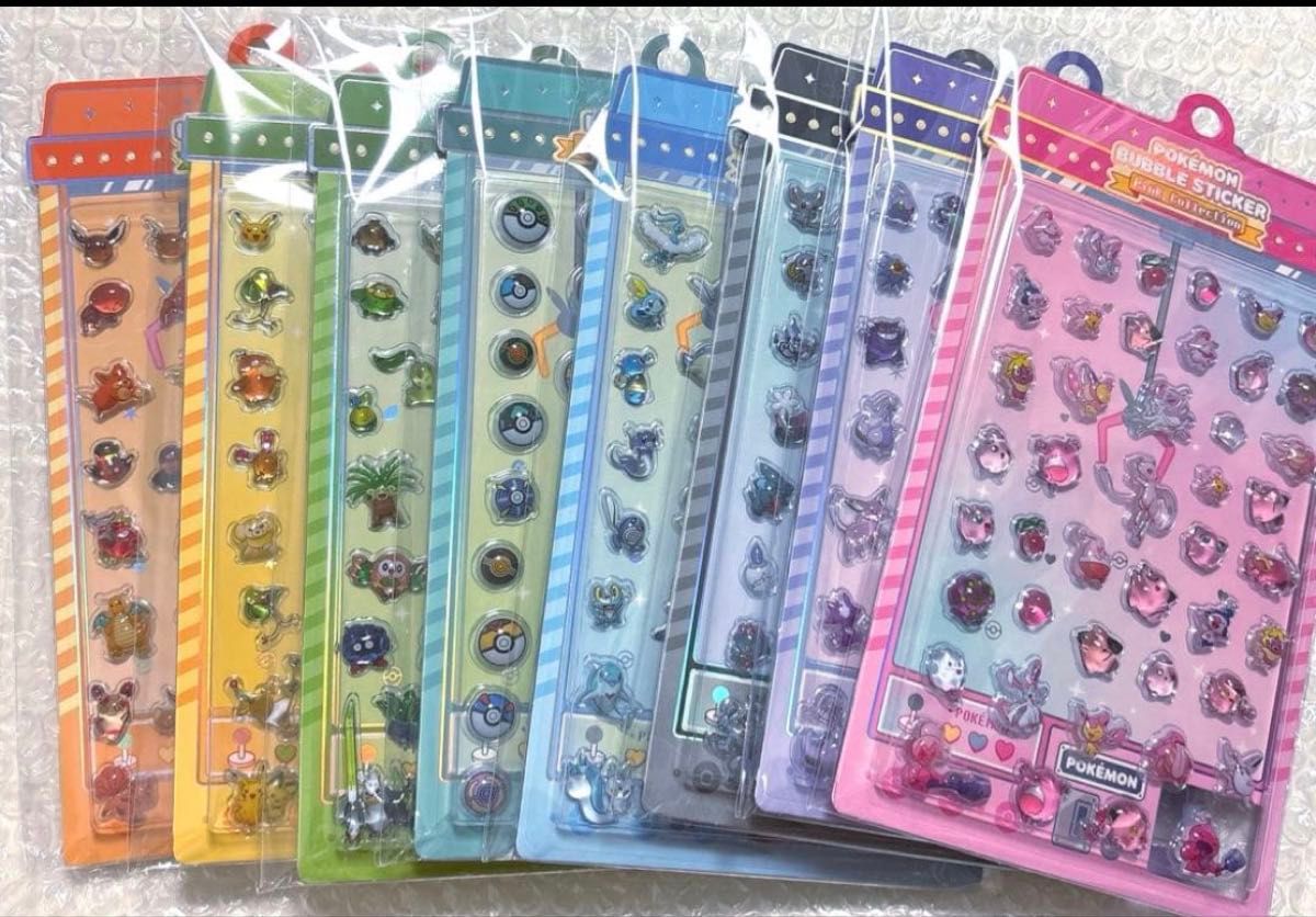 韓国限定】ポケモン バブルステッカー 8種コンプリートセット｜Yahoo