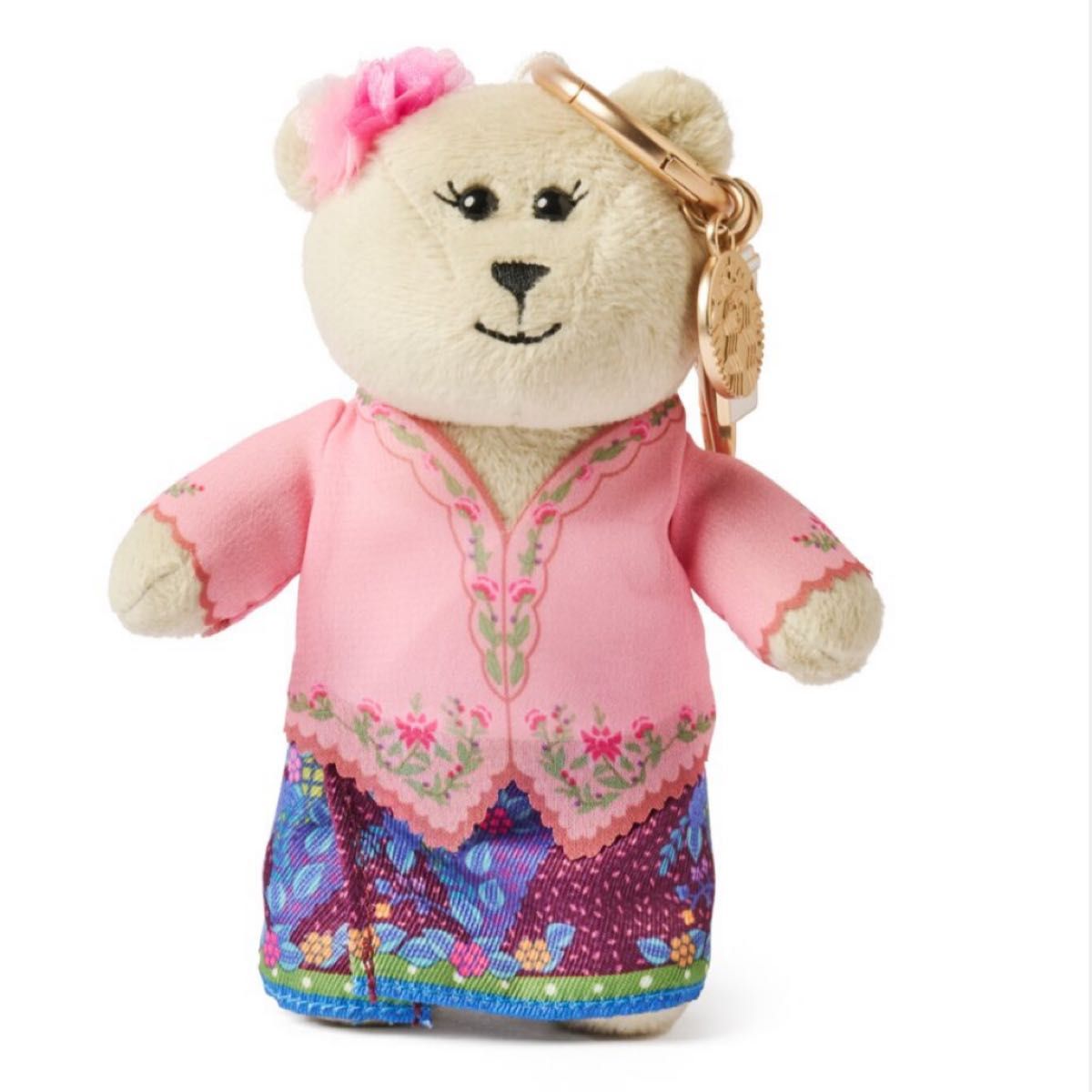 海外限定】スターバックス ペラナカン ベアリスタ ぬいぐるみキー