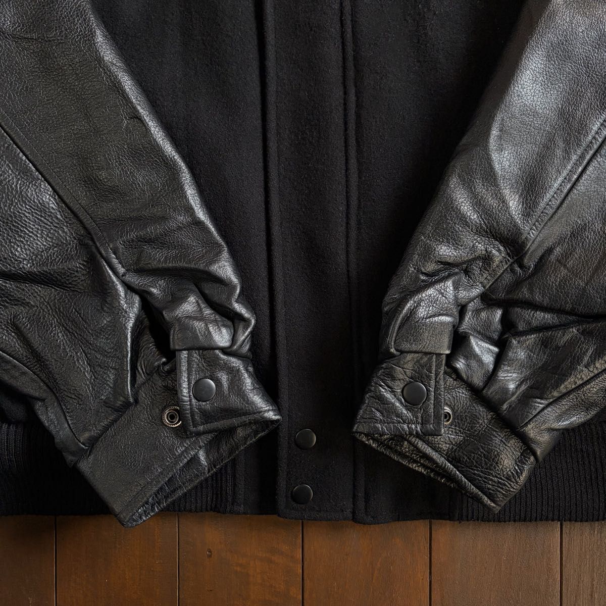 CANADA SPORTSWEAR】ウール×レザー スタジャン XL/TG｜Yahoo!フリマ