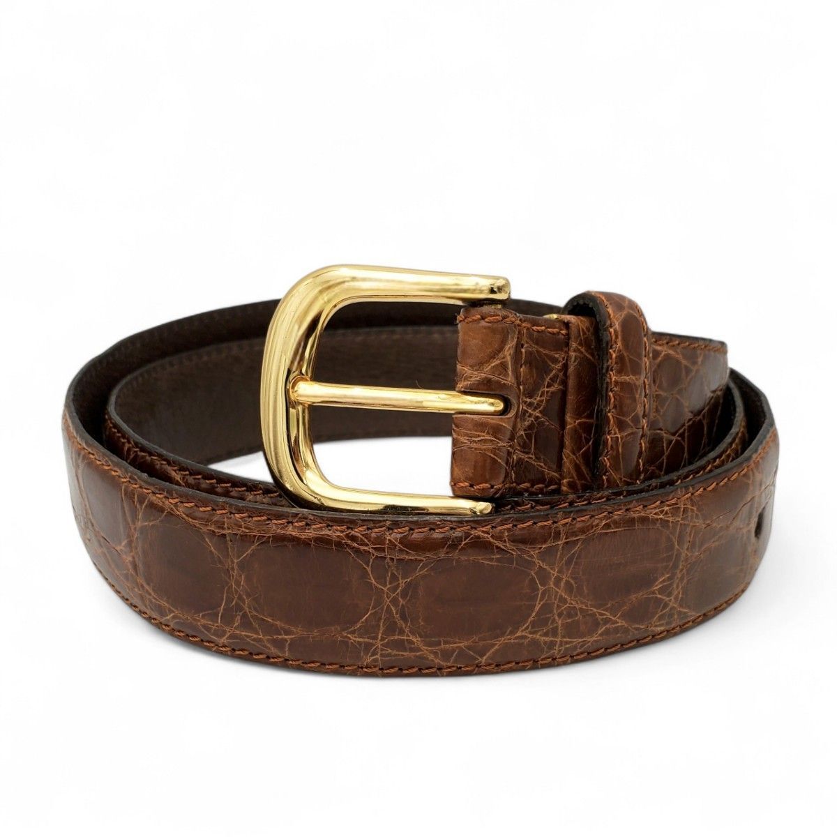 Christian Dior MONSIEUR ベルト メンズ レザー ゴールドバックル 型