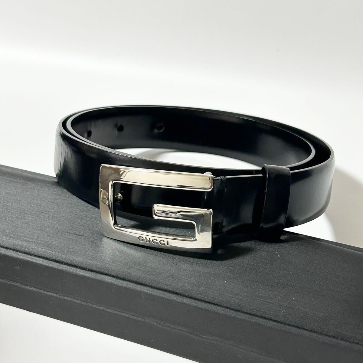 GUCCI Gバックル サイズ65/26 レディース レザーベルト 036 1406 1004