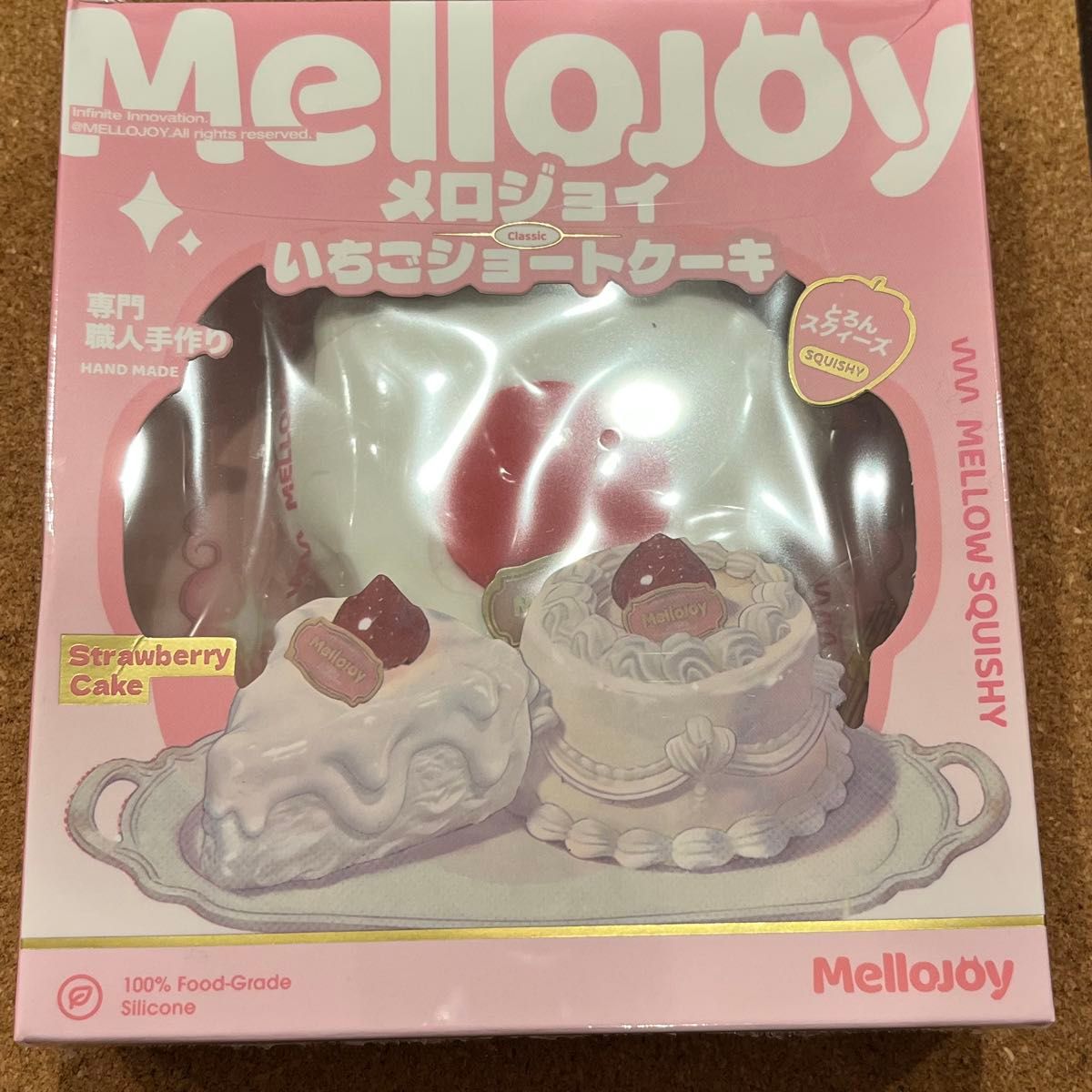 Mellojoy メロジョイ いちごショートケーキ スクイーズ スライス