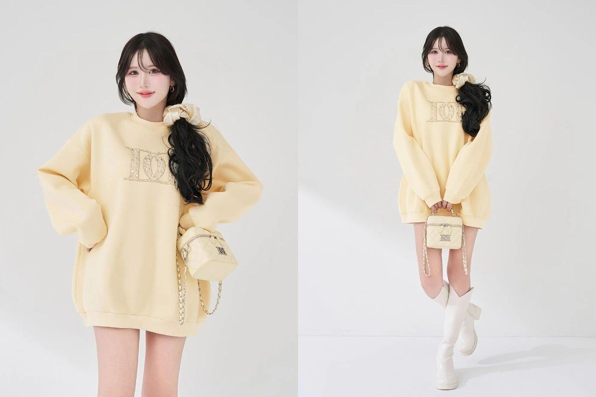 ダーリッチ darich DDロゴビジュースウェットプルオーバー グレー