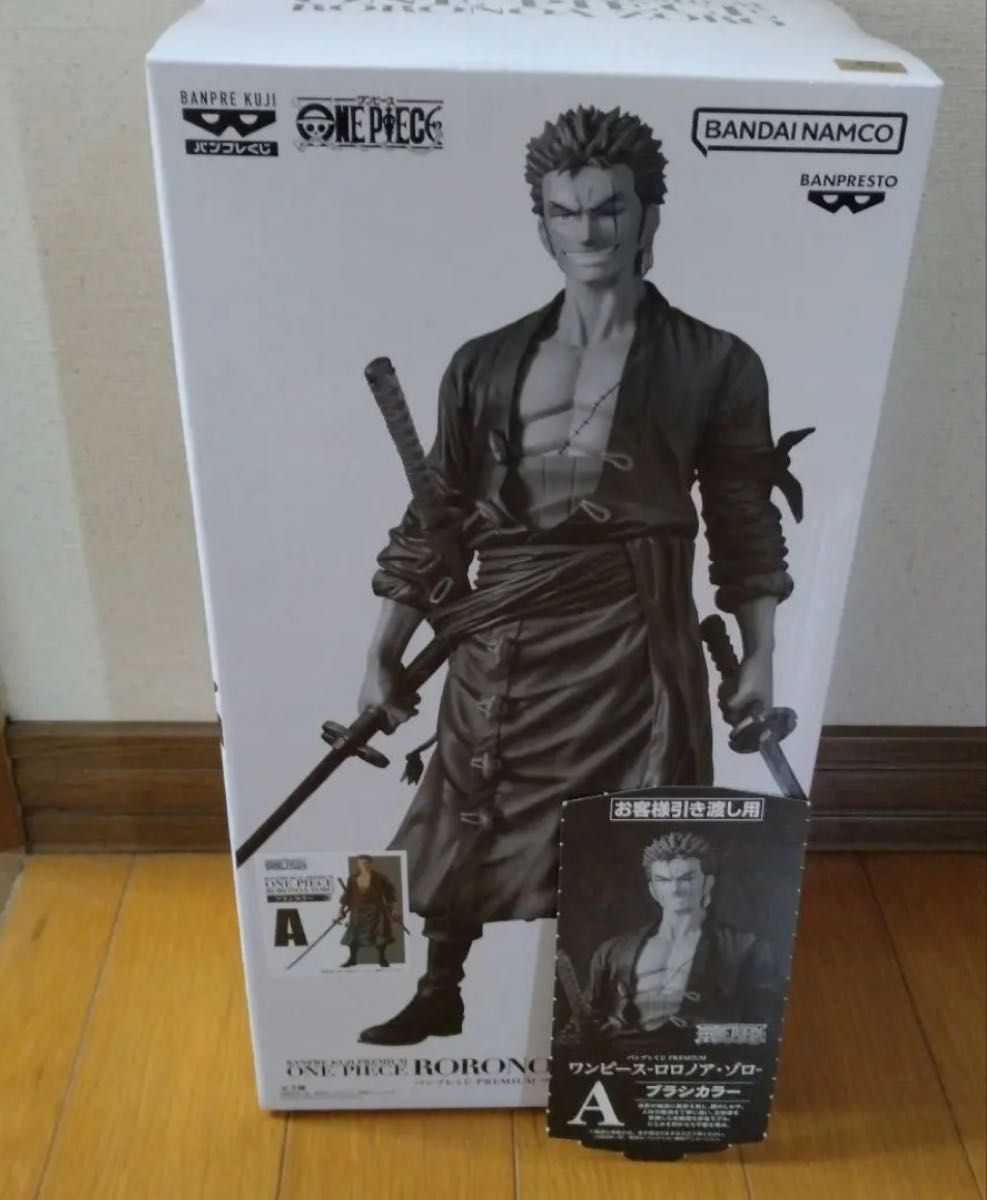PREMIUM バンプレくじ ONE PIECE A賞 ロロノア ゾロ フィギュア 半券付