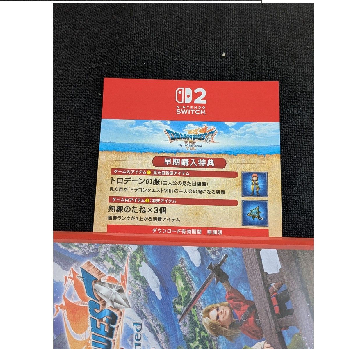 早期購入特典付き（コード未使用） ドラゴンクエストVII Reimagined