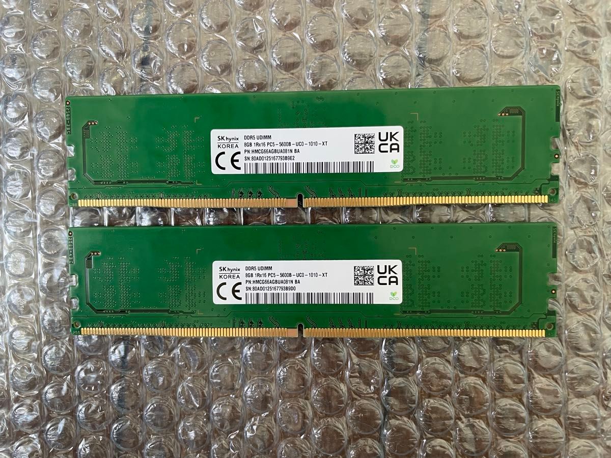 SK hynix DDR5-5600 8GB 2枚組 計16GB｜Yahoo!フリマ（旧PayPayフリマ）