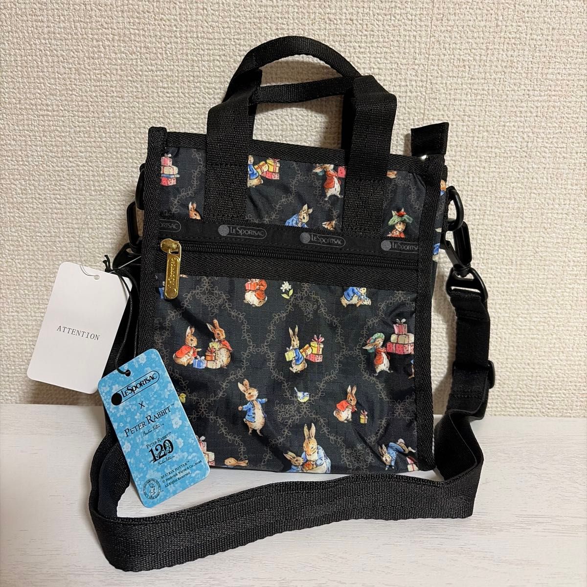 新品】LeSportsacレスポートサック ピーターラビット ハンドバッグ