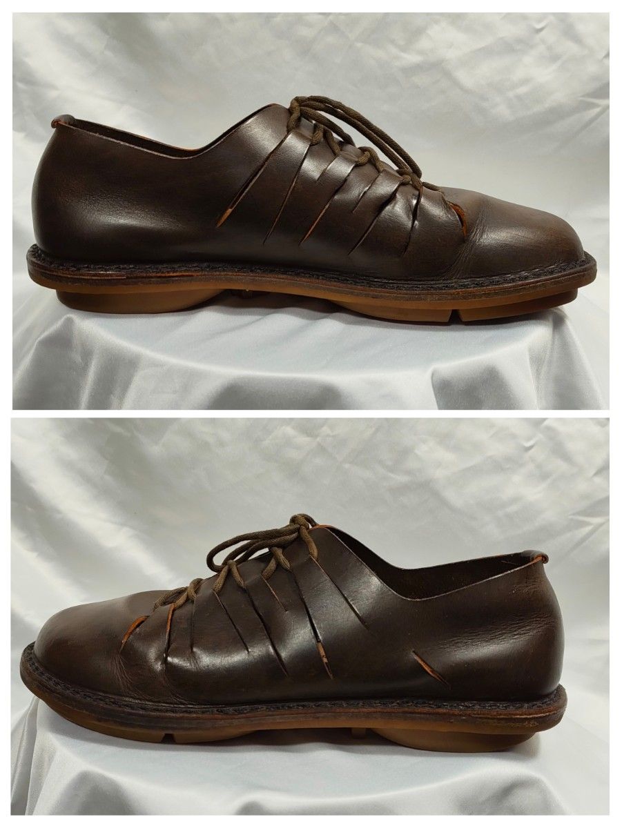 trippen トリッペン レースアップ デザイン レザー シューズ size 43