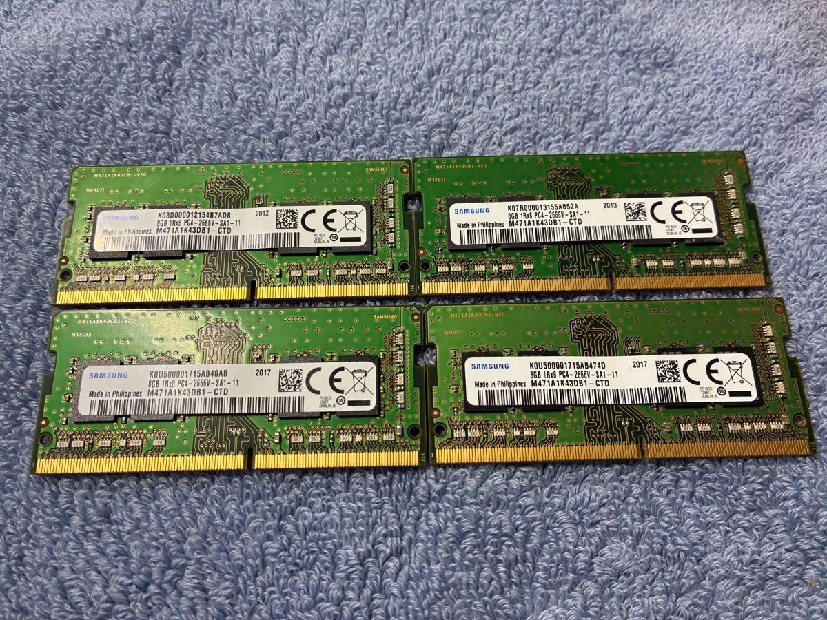 Samsung 32GB DDR4 PC4-2666V 8GB × 4｜Yahoo!フリマ（旧PayPayフリマ）