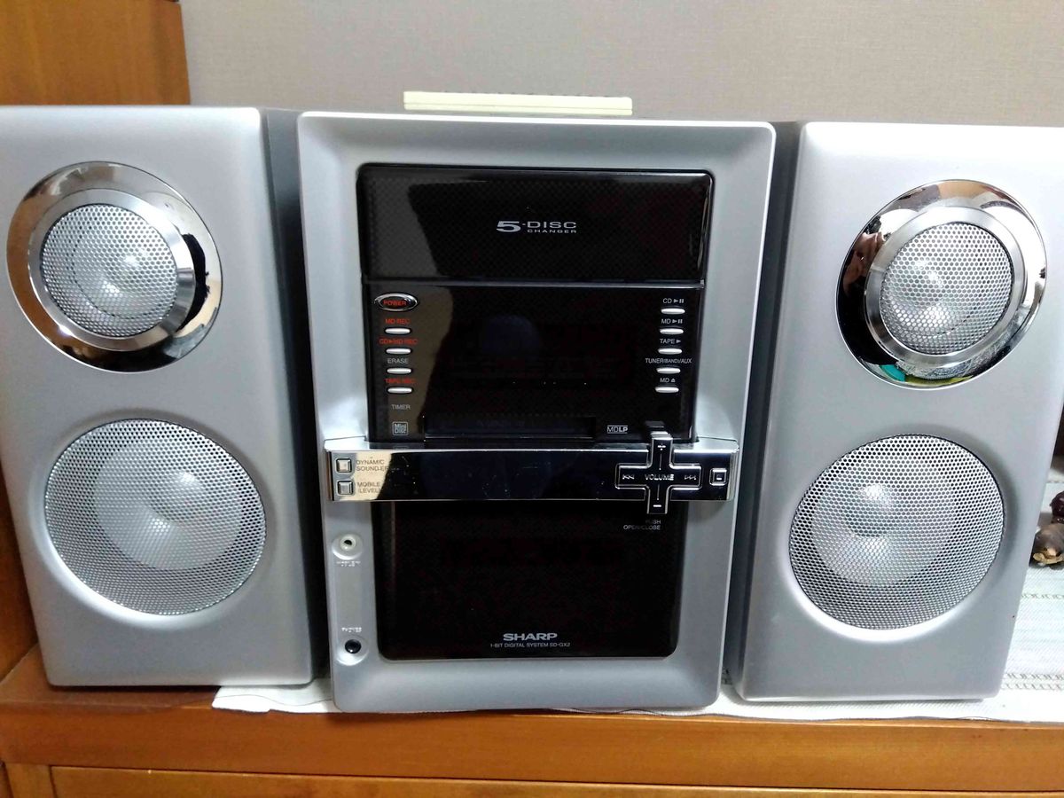 SHARP シャープ ミニコンポ SD-GX2 5CD MD TAPE TUNER｜Yahoo!フリマ