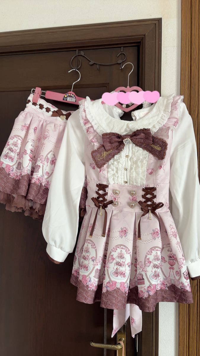 LIZLISA リズリサ Melty Chocolate柄セットアップ ピンク｜Yahoo