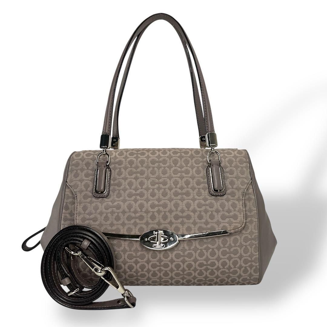 コーチ 2way ショルダーバッグ マディソン ミニシグネチャー ターン