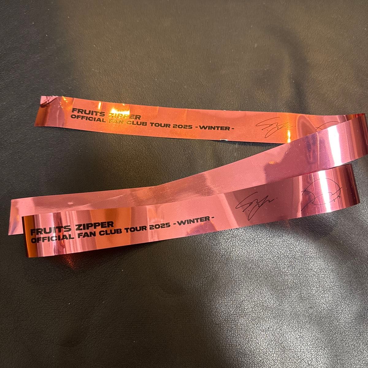 fruitszipper ふるっぱー 松本かれん ピンク 銀テープ フル ファン