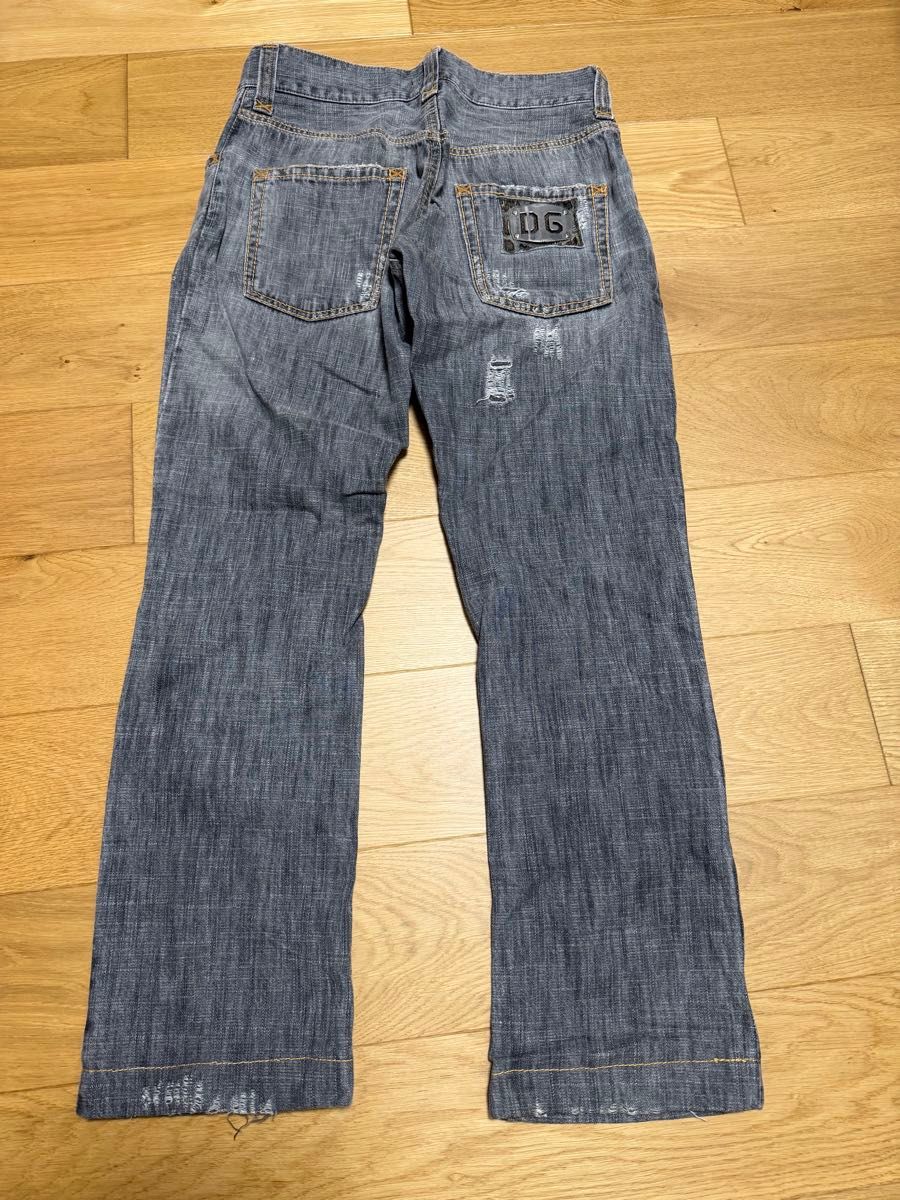 DOLCE&GABBANA ダメージ加工デニムパンツ ジーンズ ドルチェアンド