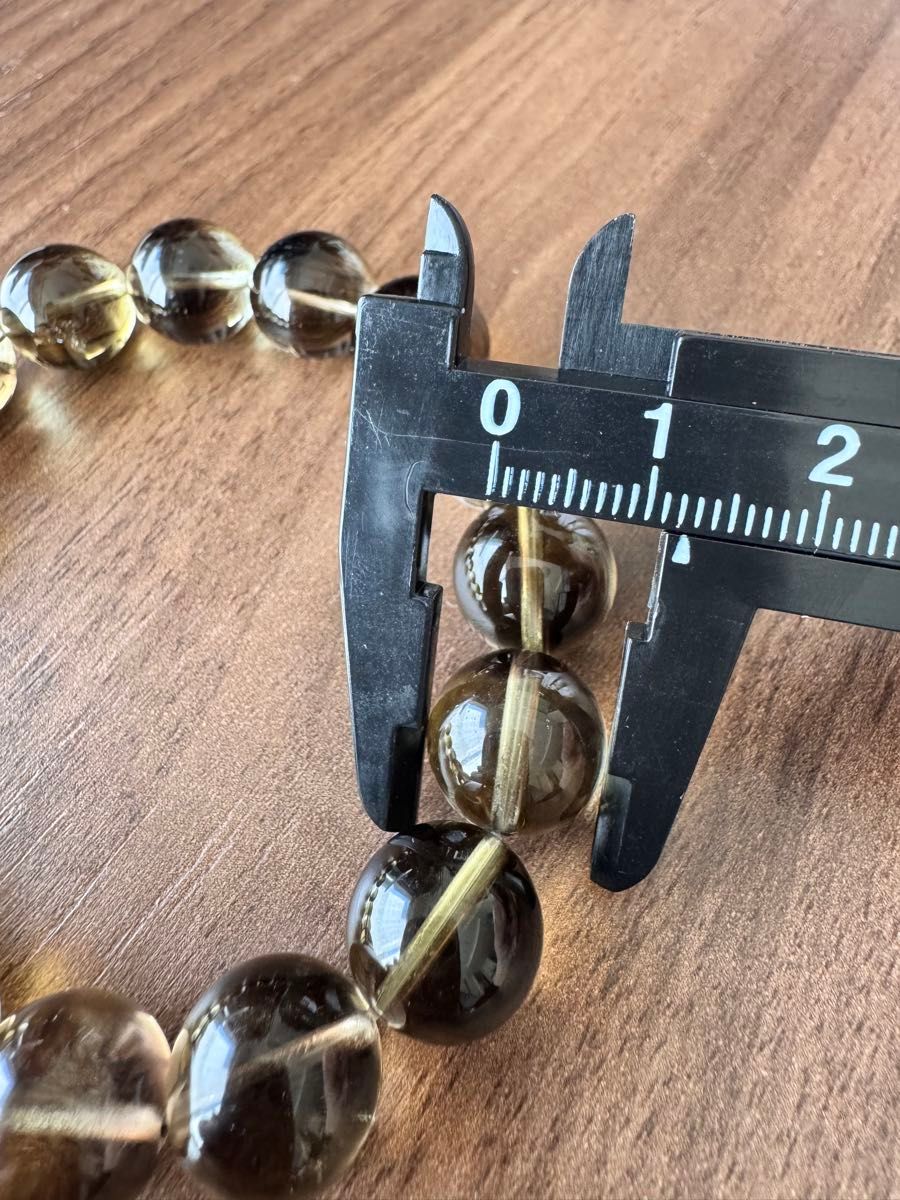 高品質 魔晶ゼウス スモーキークォーツ シトリン ブレスレット