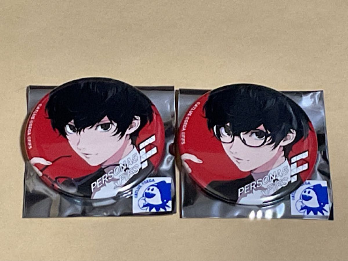 ペルソナ FiFS トレーディング缶バッジ ペルソナ5 雨宮蓮 2種セット