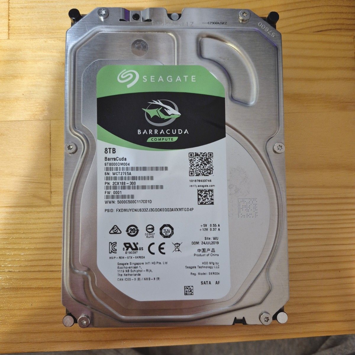 使用時間377時間)SEAGATE ST8000DM004 8TB 中古品｜Yahoo!フリマ（旧