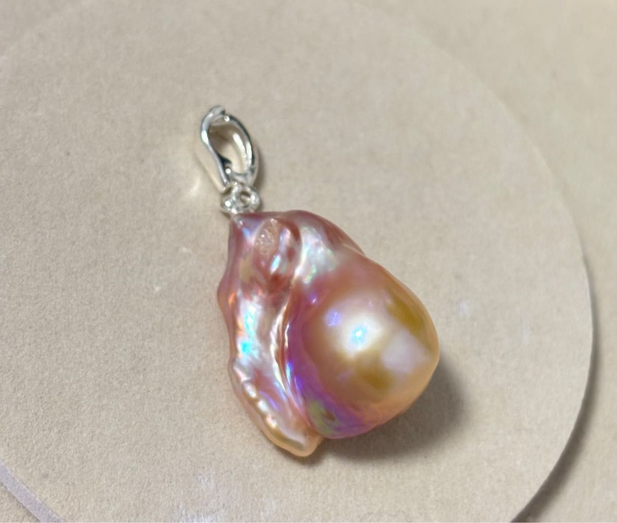17x22ペンダントトップ パールペンダントトップ バロックパール 淡水
