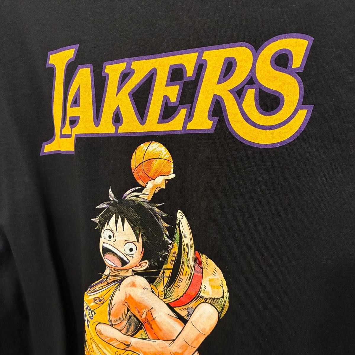 3/1発送 未使用 レイカーズ x ワンピース ONE PIECE NIGHT 非売品 T