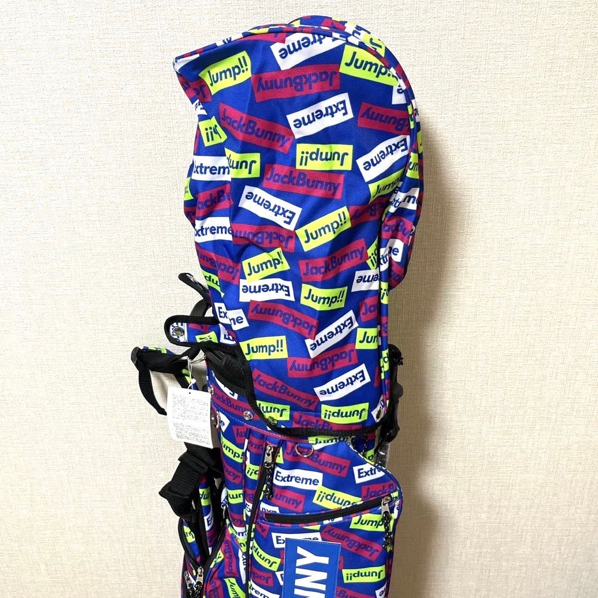 新品 パーリーゲイツ ジャックバニー ロゴ総柄 スタンドキャディバッグ