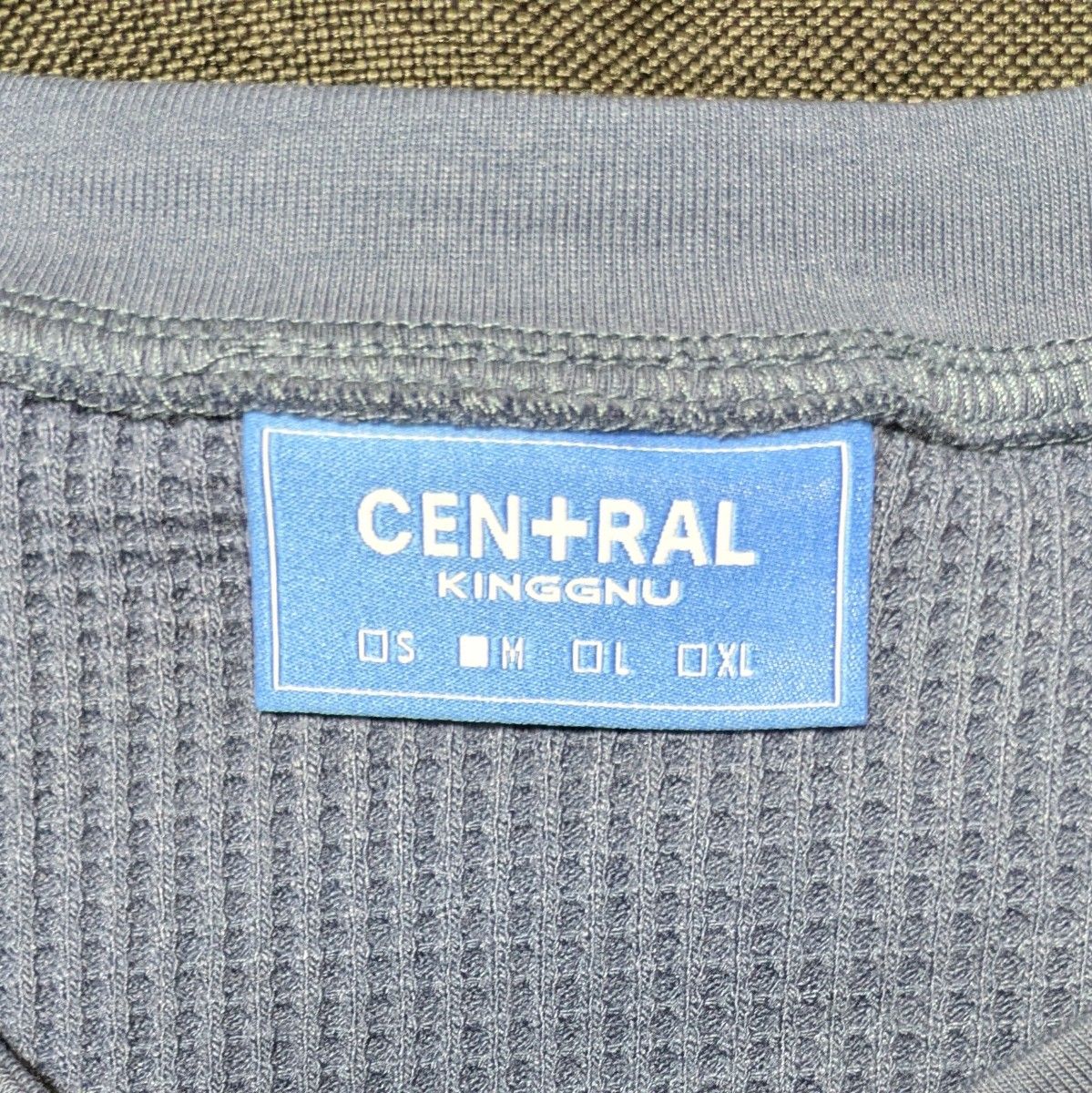 King Gnu セントラル ワッフル ロングスリーブ Tシャツ ロンT 青