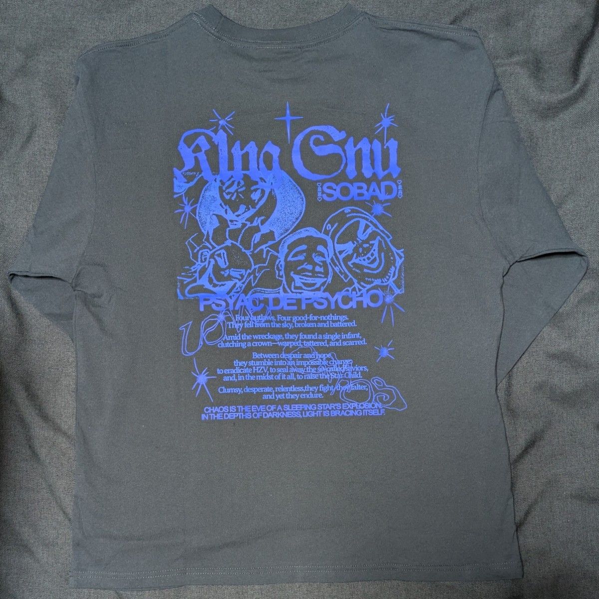 King Gnu ロングスリーブ Tシャツ ロンT 黒 SO BAD Lサイズ キングヌー