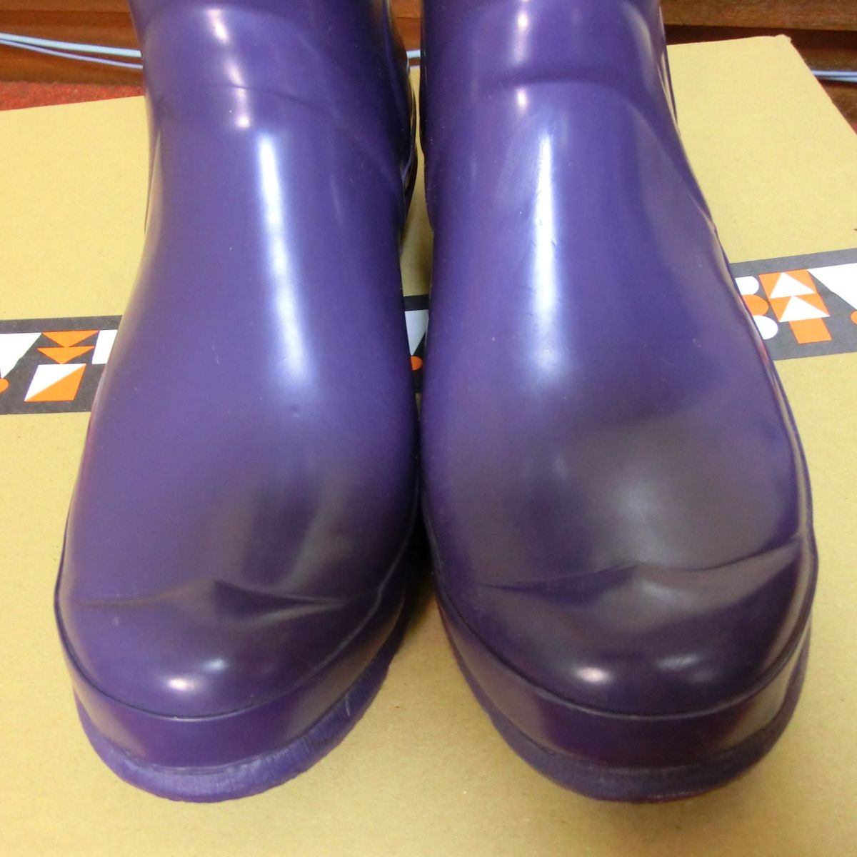 希少品 ハンター HUNTER レインブーツ 長靴 筒高38センチ位 EU42 26