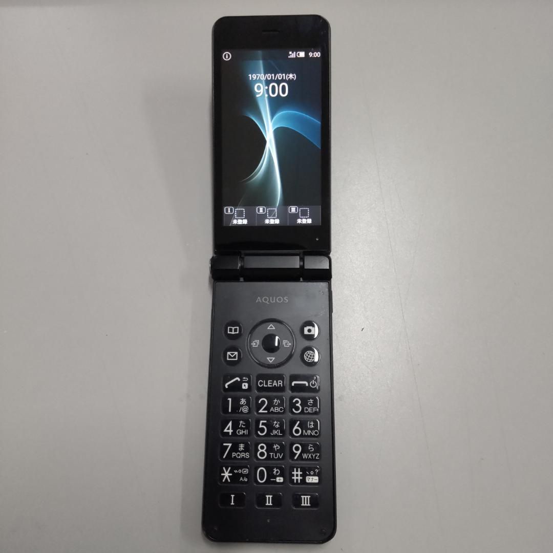 ガラホ SHARP AQUOS ケータイ SH-N01 SIMフリー バッテリーなし