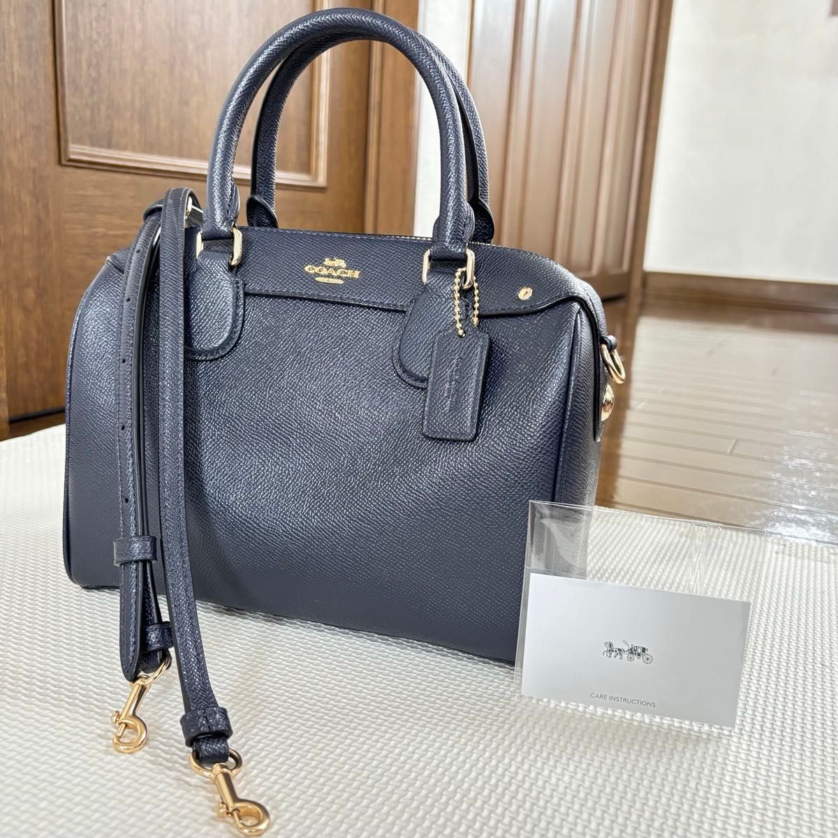 COACH コーチ F57521 レザー ハンドバッグ ミニボストンバッグ