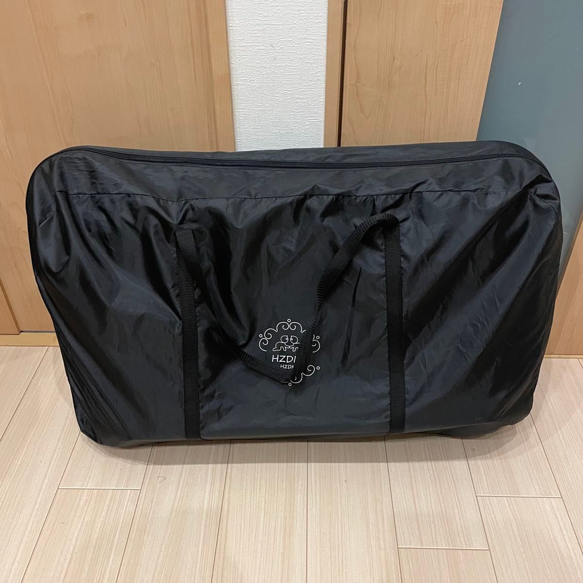 HZDMJ ベビーベッド 折りたたみ 添い寝ベッド ネイビー 持ち運び可