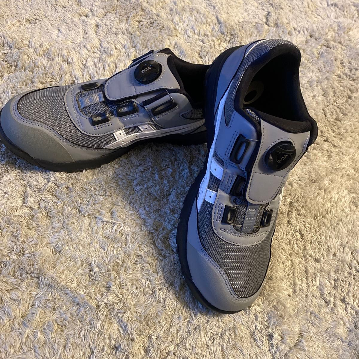 アシックス 安全靴 ウィンジョブ CP209 BOA グレー 25cm 新品未使用品