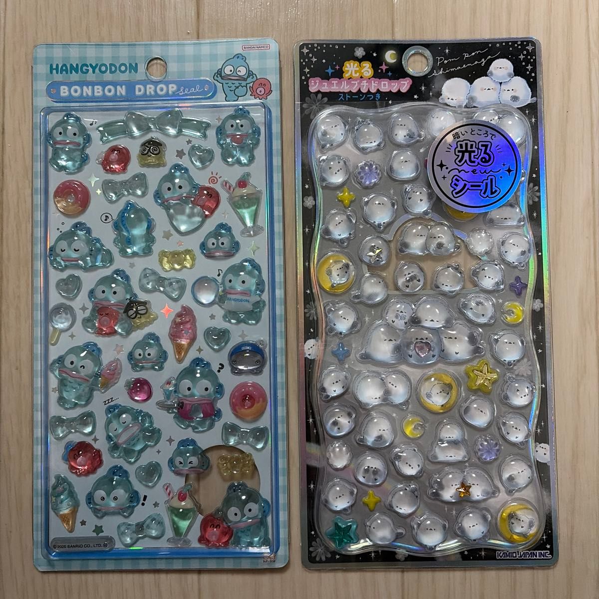 ボンボンドロップシール ハンギョドン 光るジュエルプチドロップ