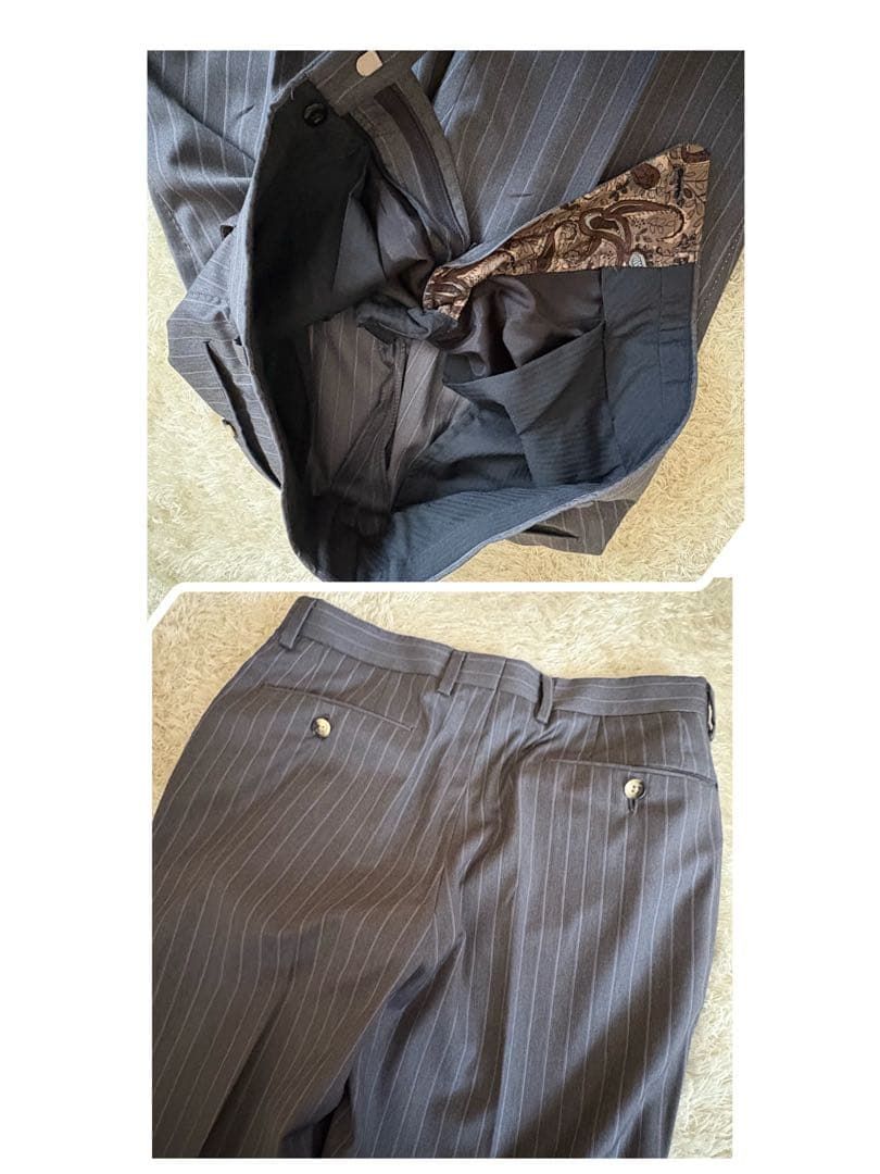 極美品 ポールスミス 3ピース ロロピアーナ スーツセットアップ