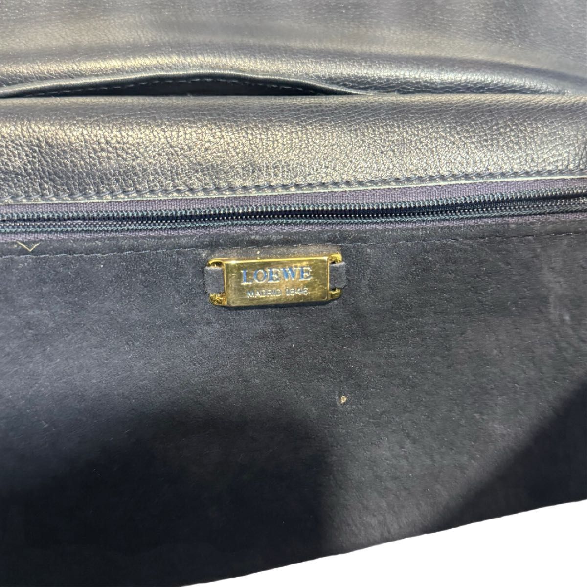 美品 LOEWE ロエベ クロコ型押し レザー 2way ショルダーバッグ 斜