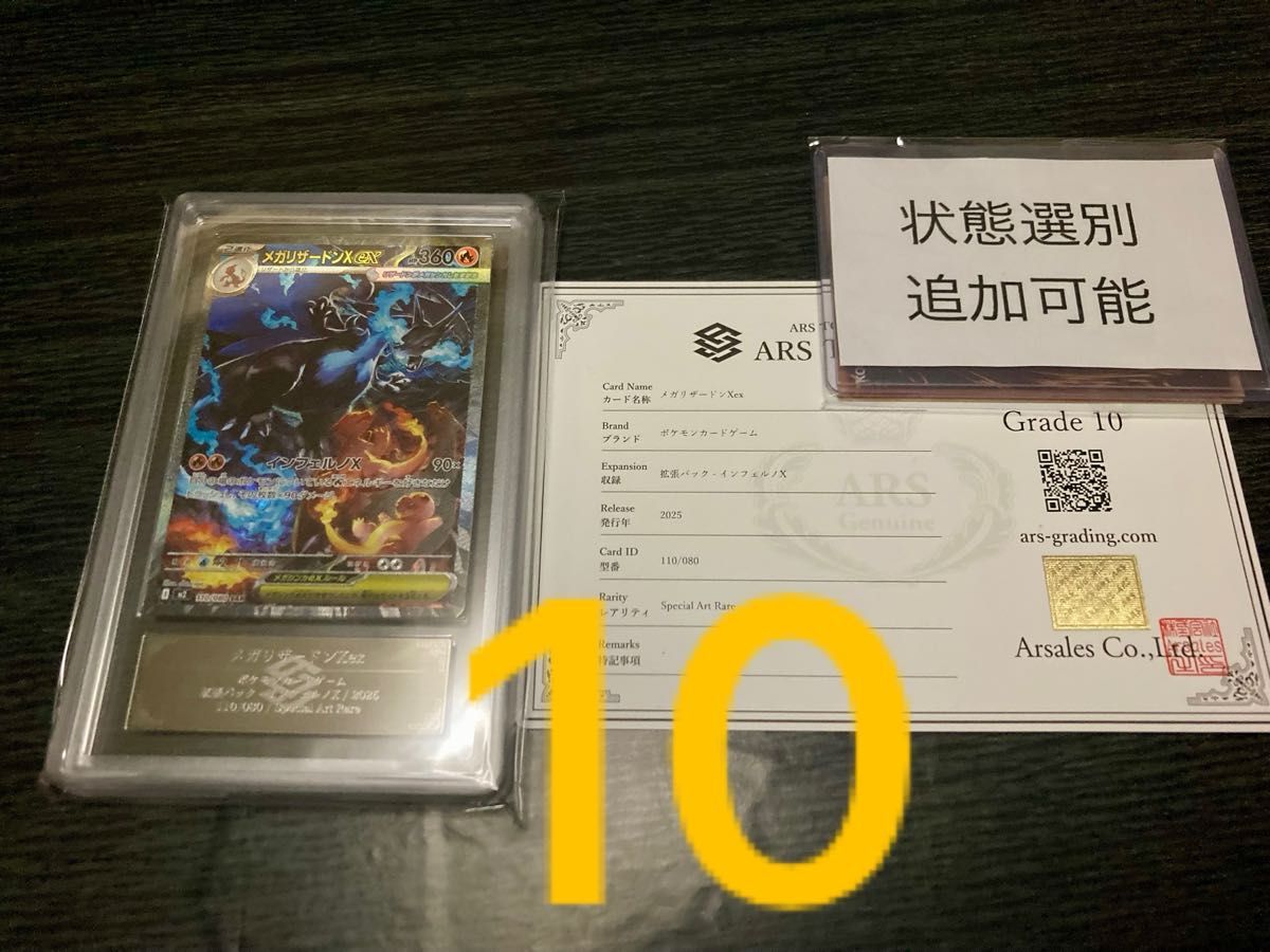 ARS10】メガリザードンXex SAR 110/080 追加可能 鑑定書付き
