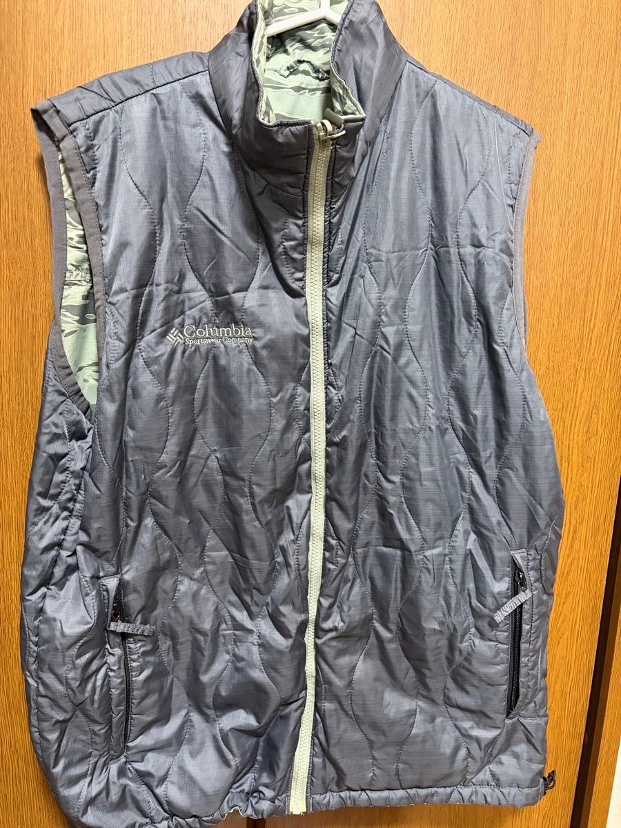 激レア コロンビア Columbia ヴィンテージ カモフラ 迷彩 ベスト90s