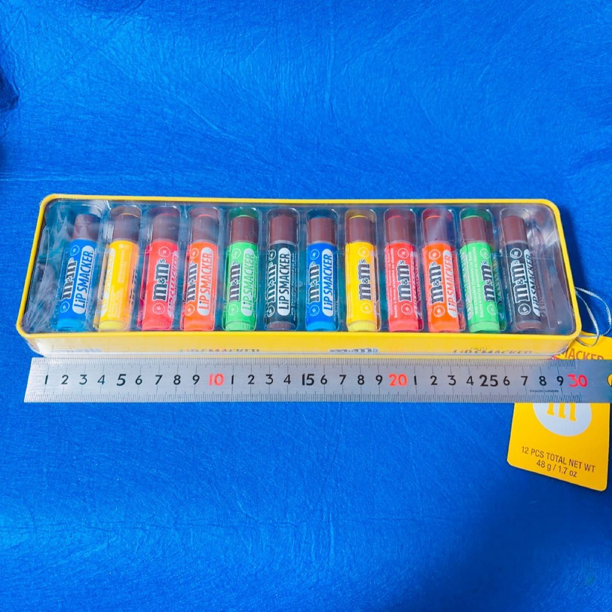 リップスマッカー LiP SMACKER M&M's エムアンドエムズ チョコ 12本 缶