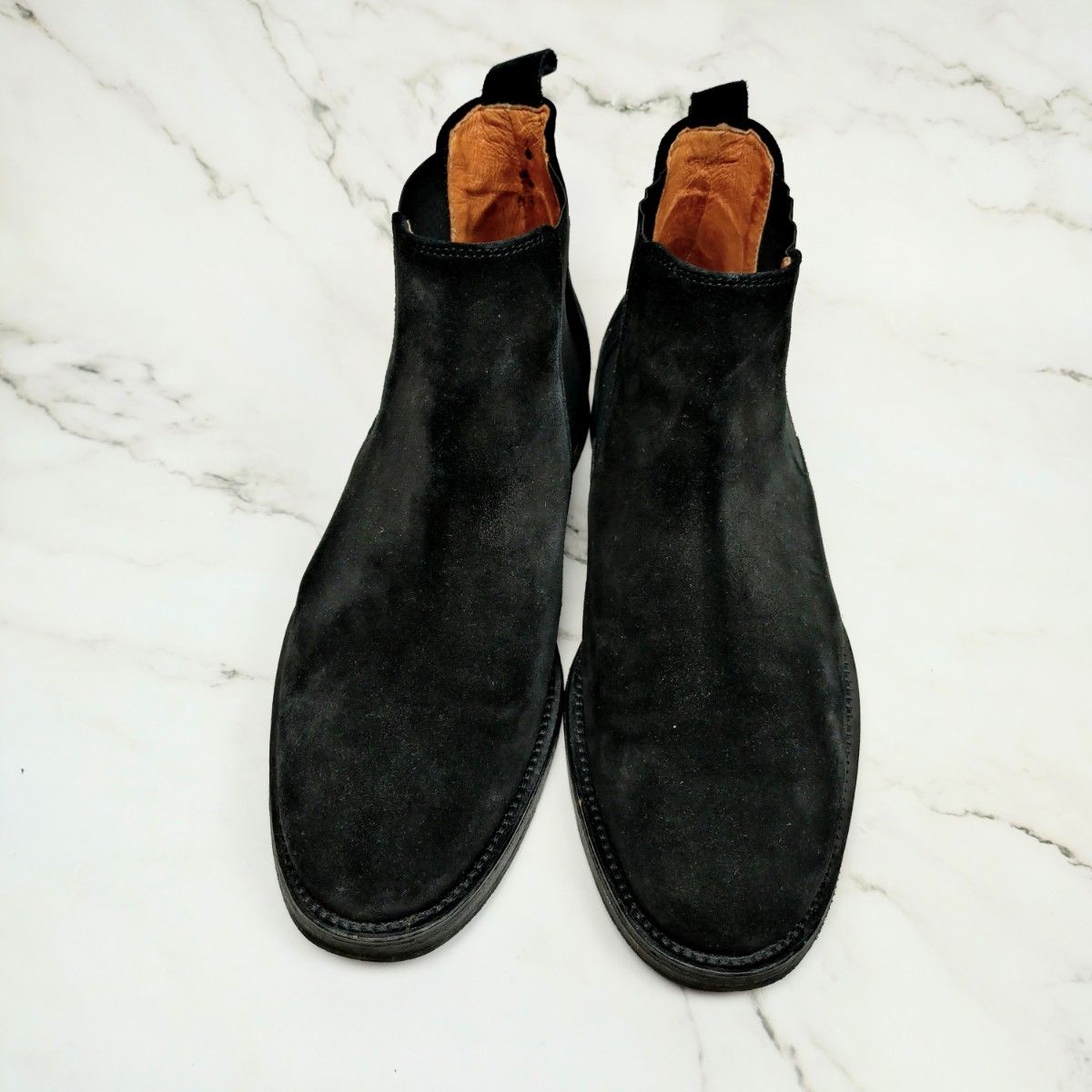 美品 Norberto Costa スエード サイドゴアブーツ 黒 25 5｜Yahoo