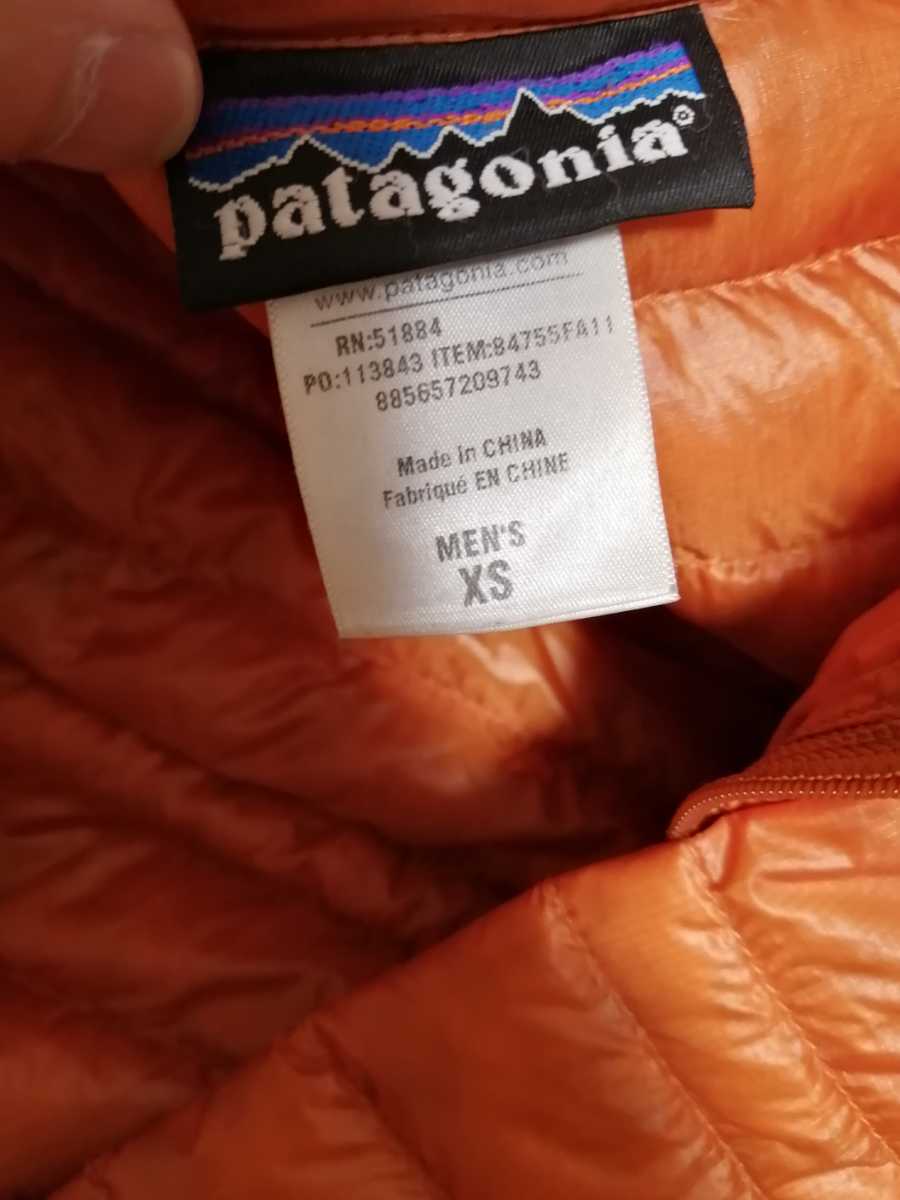 パタゴニア ウルトラライトダウンジャケット patagonia XS インナー