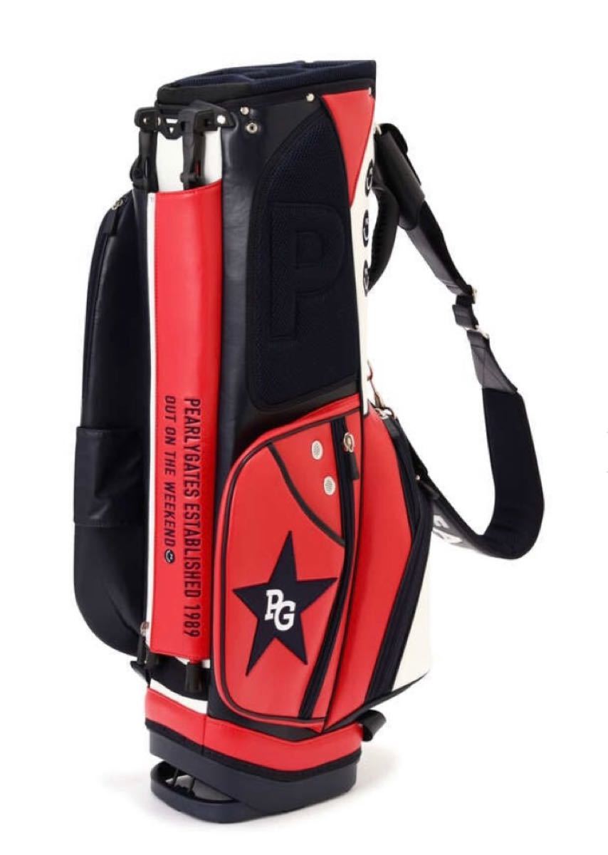 新作 即決 パーリーゲイツ スタンド式キャディバッグ トリコロール