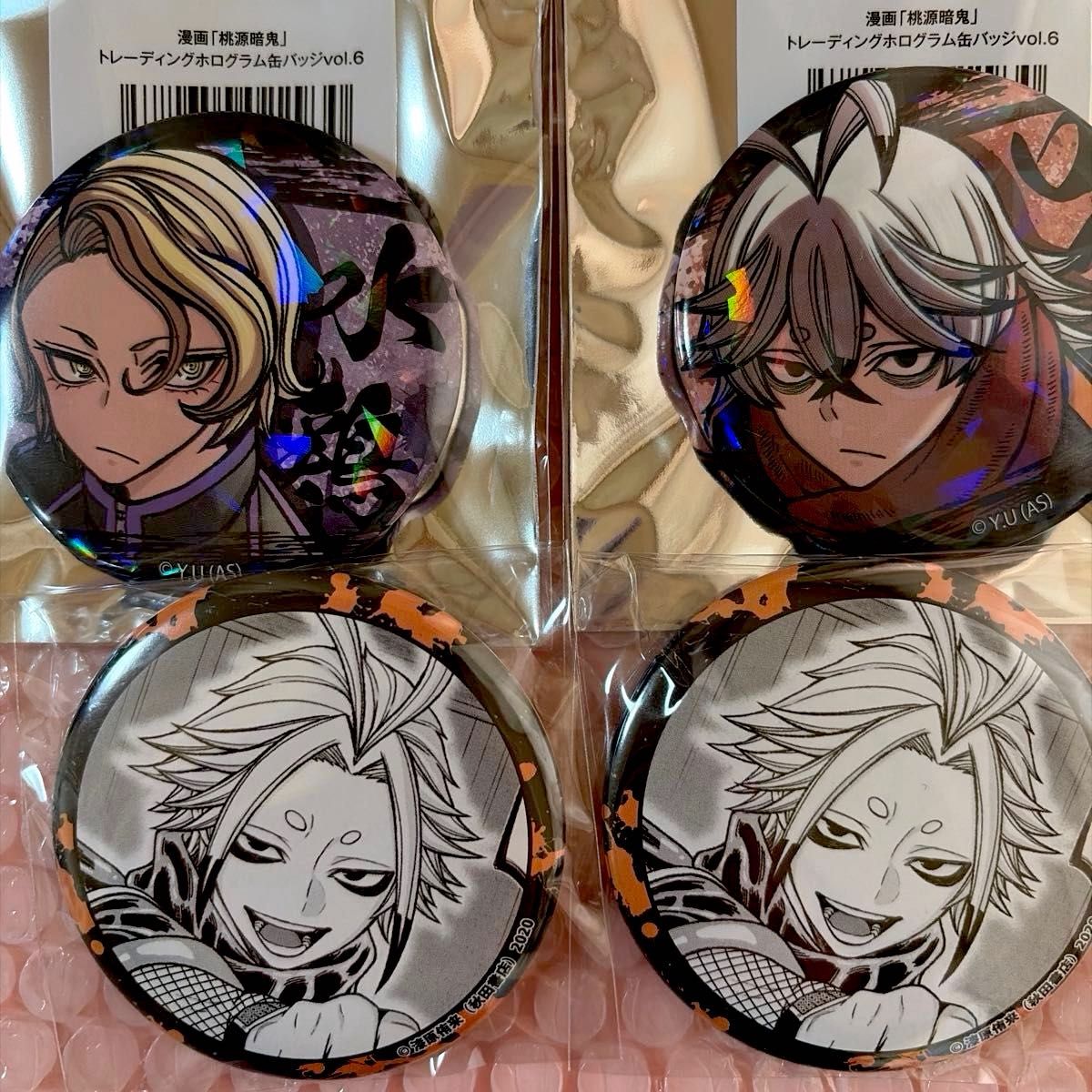 桃源暗鬼 マンガ展 ホログラム缶バッジ まねきねこ 缶バッジ 手術岾