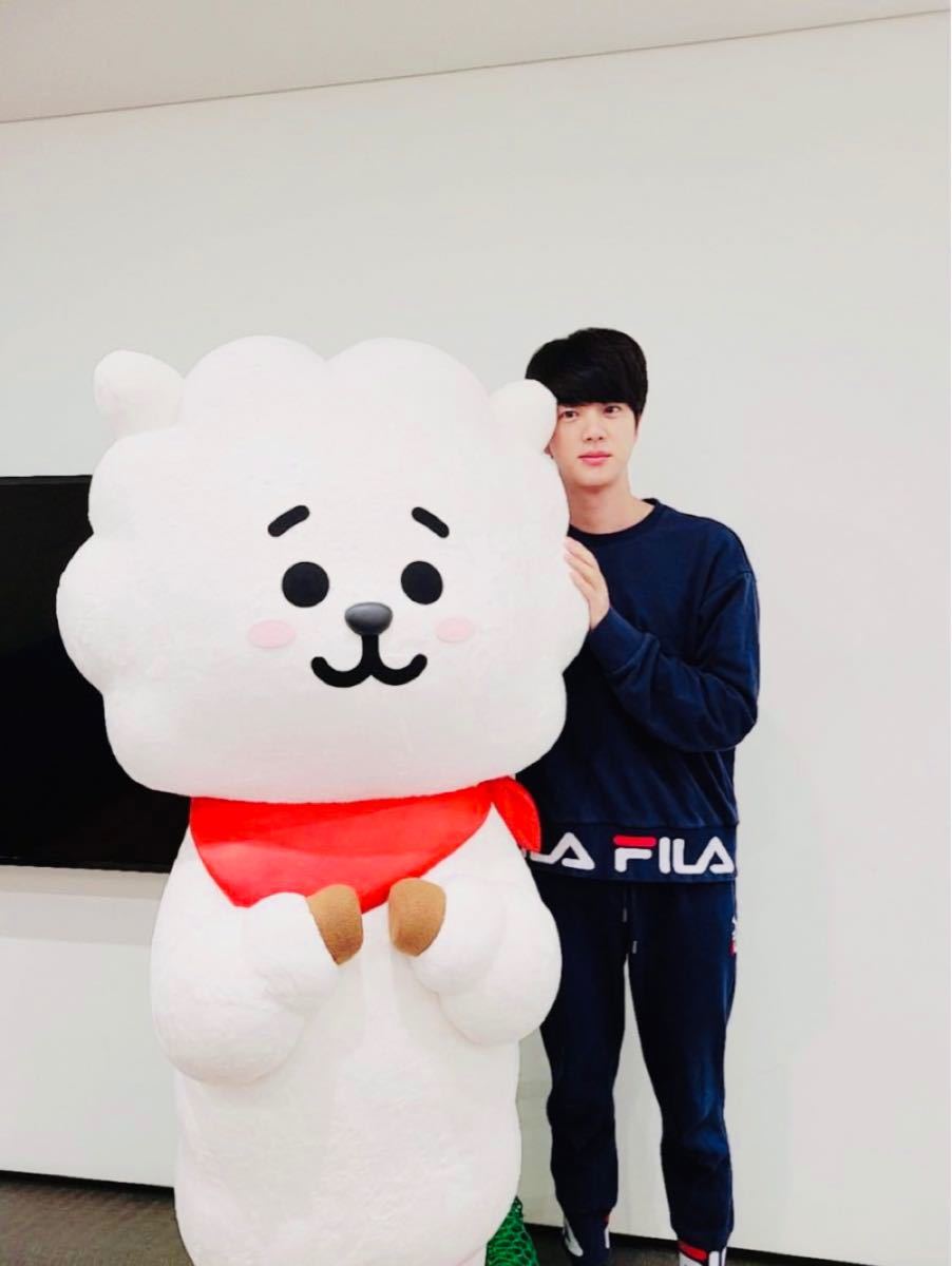 BTS BT21 ぬいぐるみ ジャンボスタンディングドール RJ ジン｜Yahoo