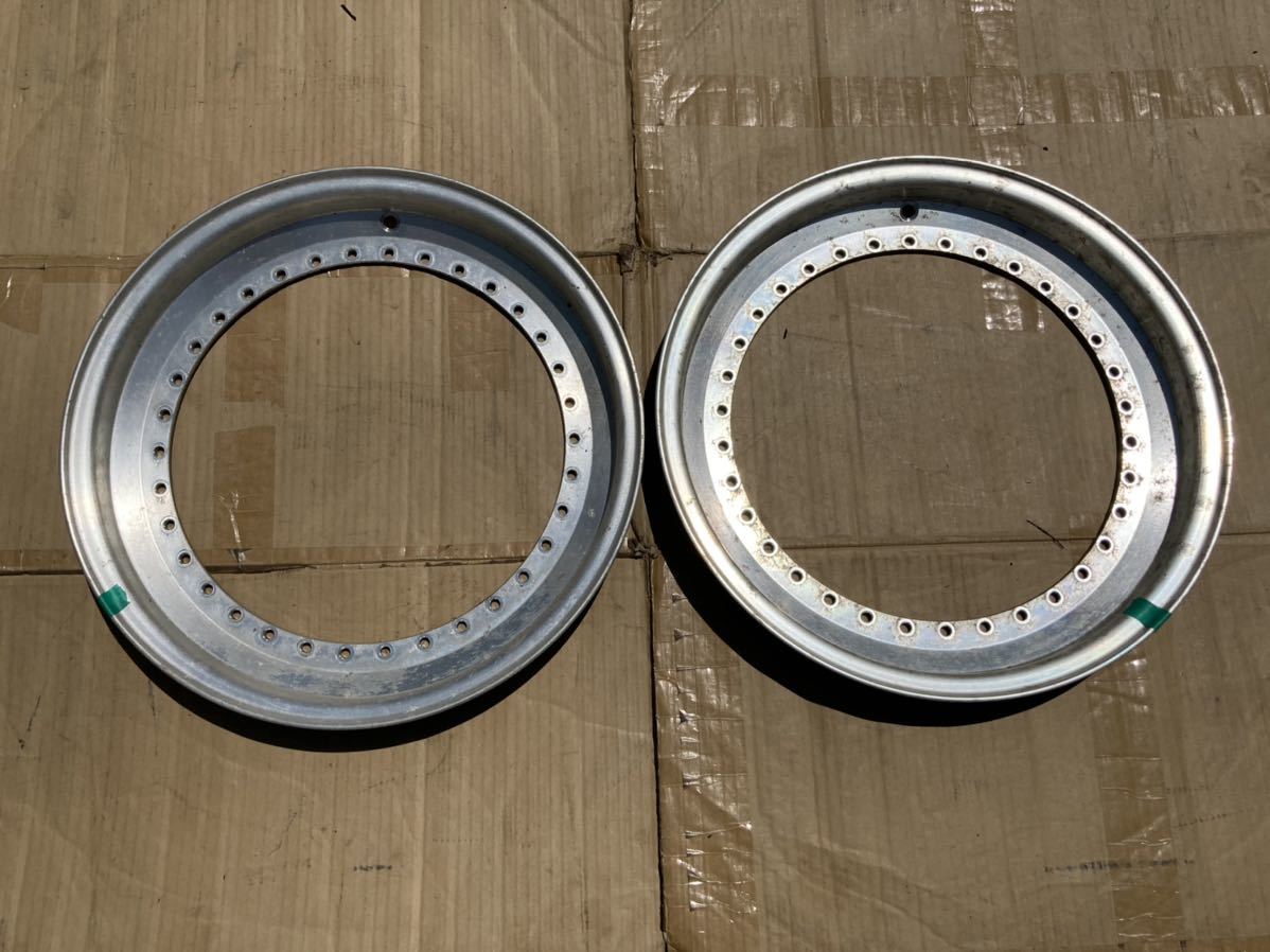 16inch 1 5J BBS RS 純正アウターリム 2枚 1 5×16 outer lips for sell