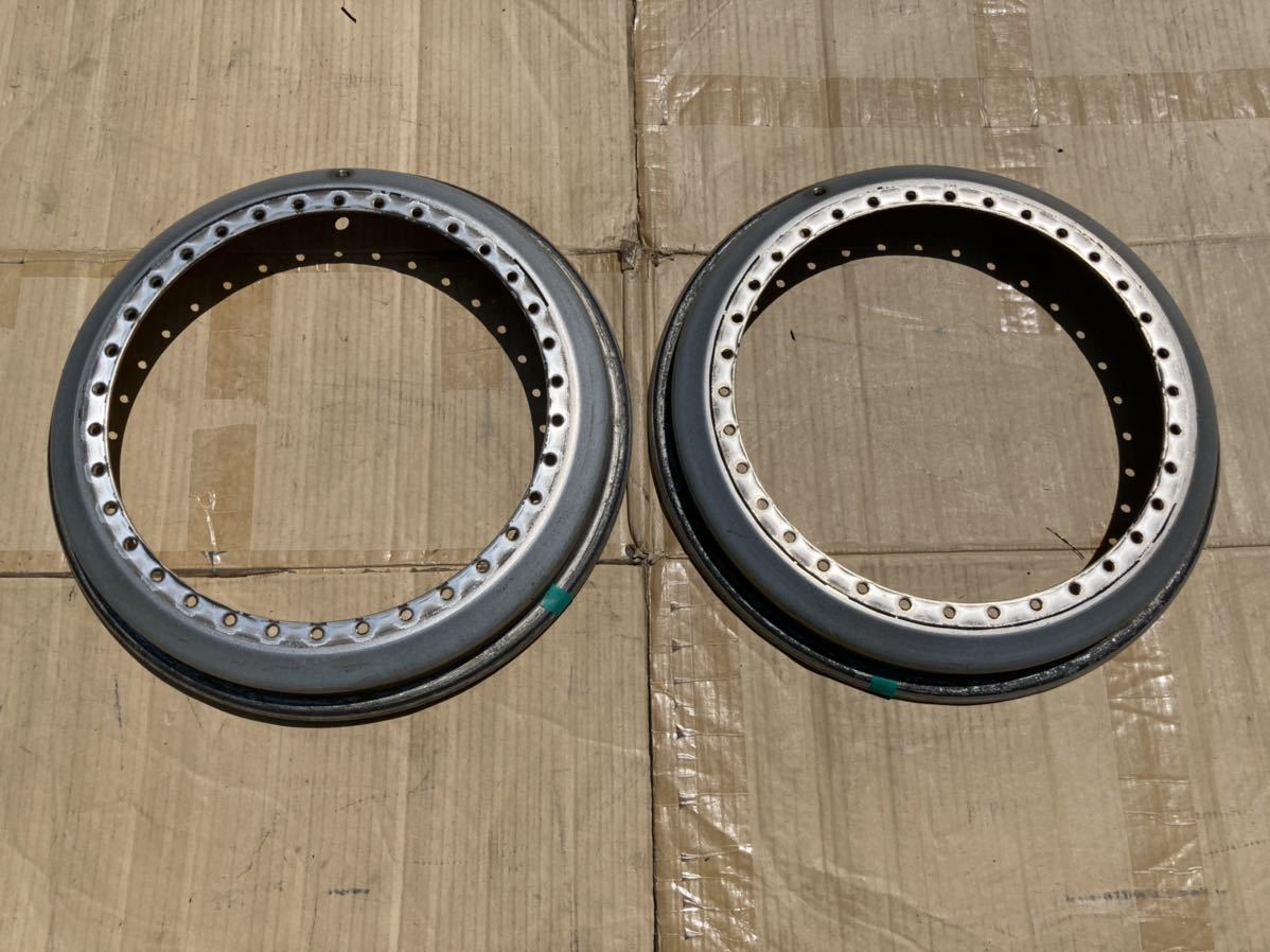 16inch 1 5J BBS RS 純正アウターリム 2枚 1 5×16 outer lips for sell