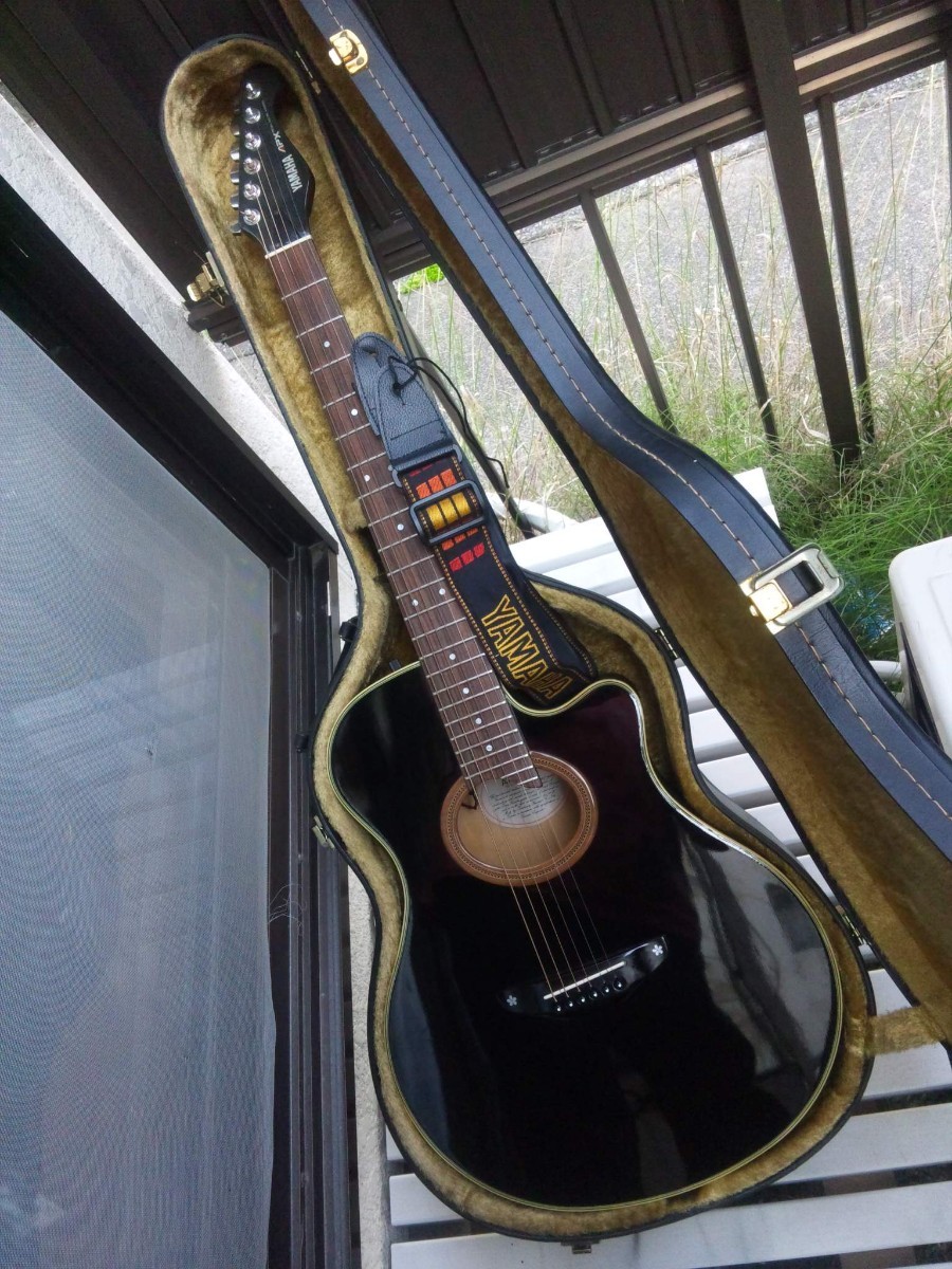 超美品 長渕剛 YAMAHA APX-6S ハードケース付き 超レアストラップ付