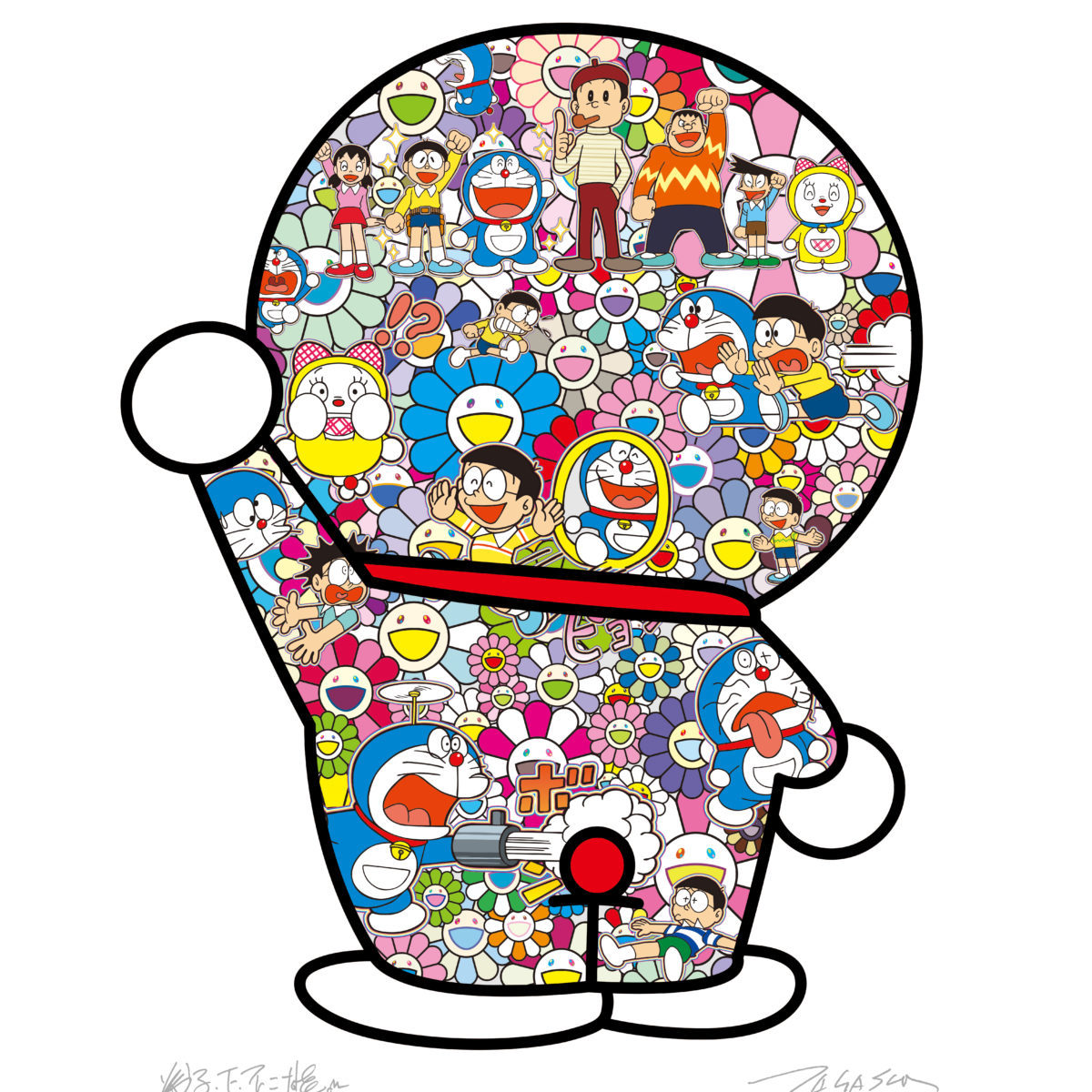 Yahoo!オークション - 村上隆 コラボ ドラえもん ポスター 【藤子・F・