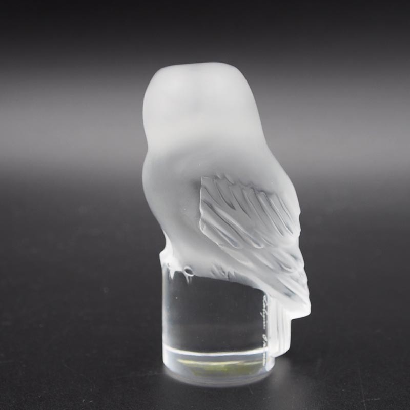 ラリック LALIQUE フクロウ ペーパーウェイト 置物 梟 ふくろう 鳥